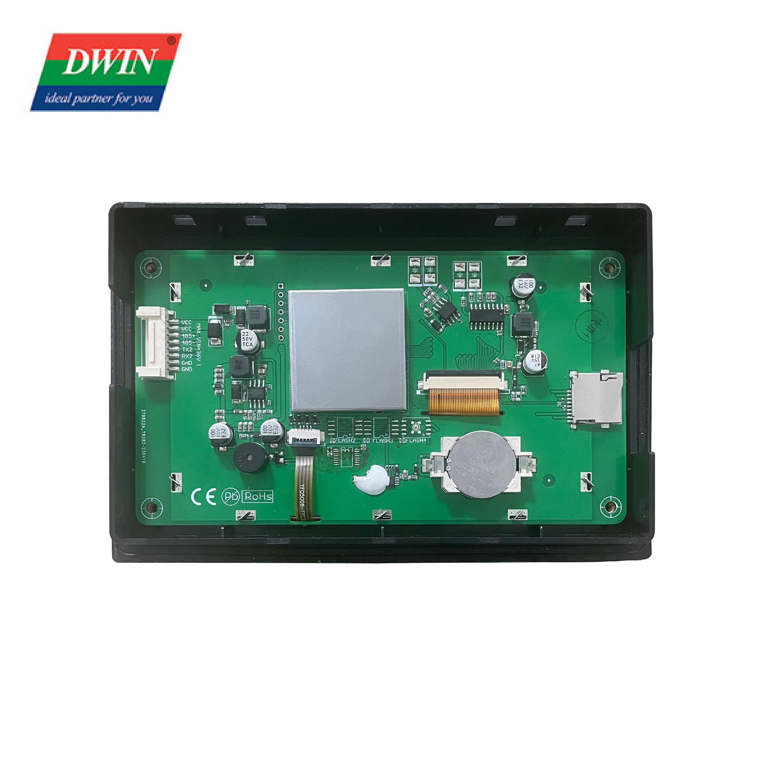 5.0 Inch With Enclosure HMI Display DMG80480C050_15WTR(komersyal nga grado)