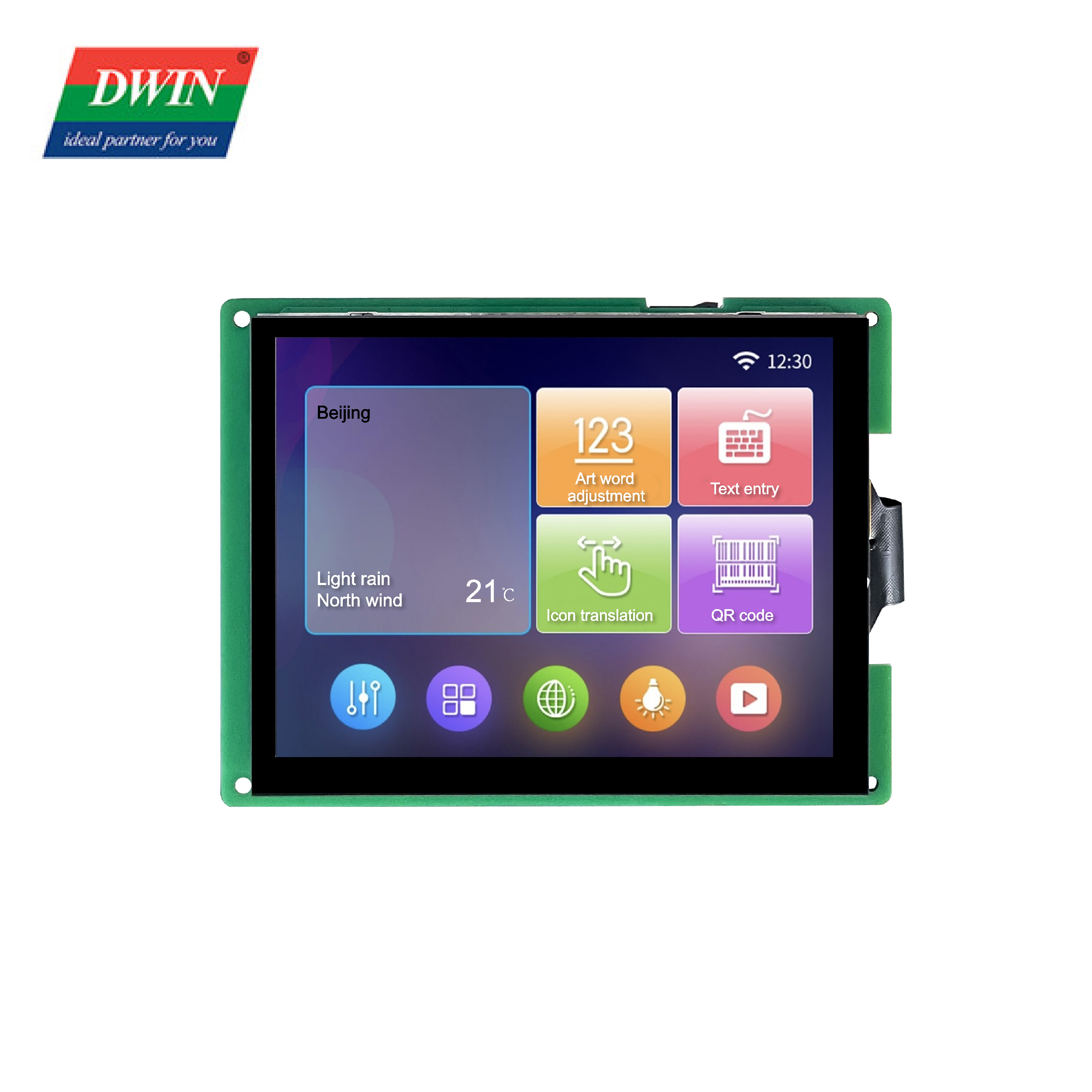 Bảng điều khiển cảm ứng LCD thông minh 5,7 inch DMG64480T057_01W (Cấp công nghiệp)