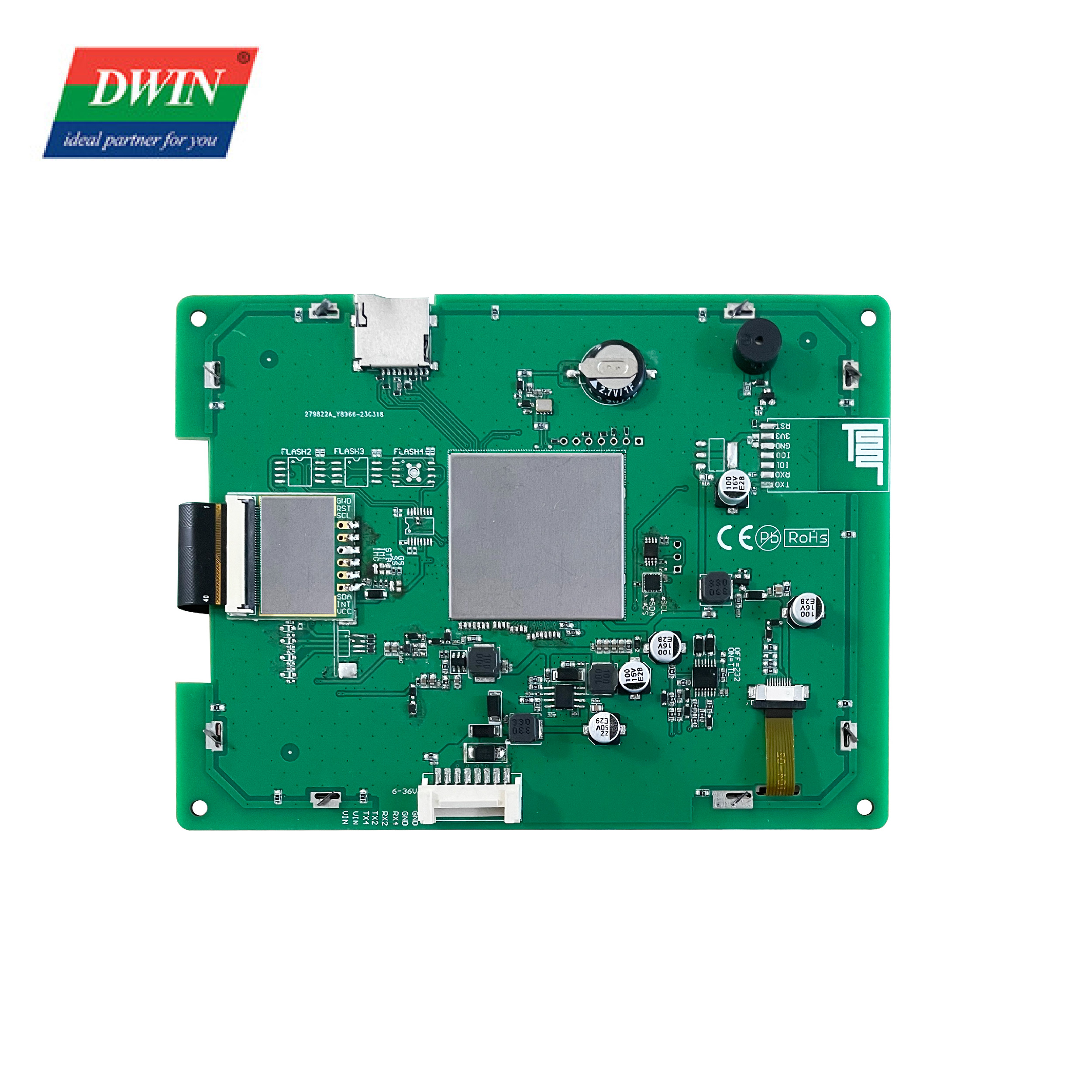 5,7 hazbeteko LCD ukipen-panela adimenduna DMG64480T057_01W (Kalitate Industriala)