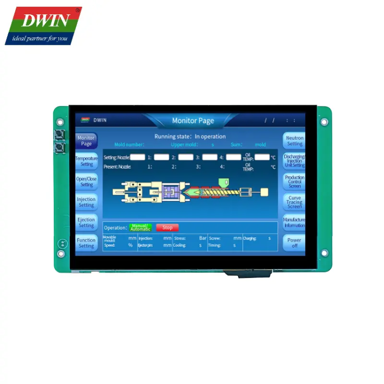 Display Linux capacitivo DMG12800T070_40WTC de 7,0 polegadas 1280 * 800 (grau industrial)