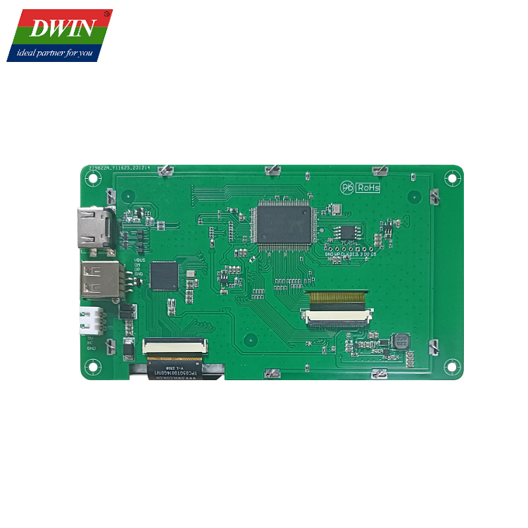 5 นิ้ว TN 250nit 800 * 480 Raspberry PI จอแสดงผล Capacitive Touch Toughened Glass Cover Driver ฟรีอินเทอร์เฟซ HDMI Display...