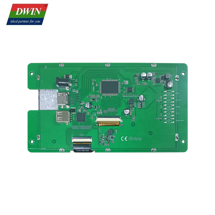 7 Inch 800nit Highlight TN 800*480 HDMI interface Raspberry pi display Capacitive touch Toughened Glass Cover Driver...