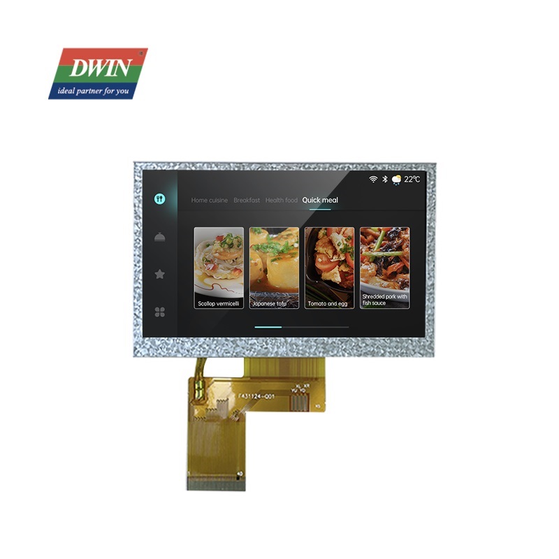 4,3 inch 480x272 RGB 24-bits interface TN TFT LCD LN48272T043IB3598