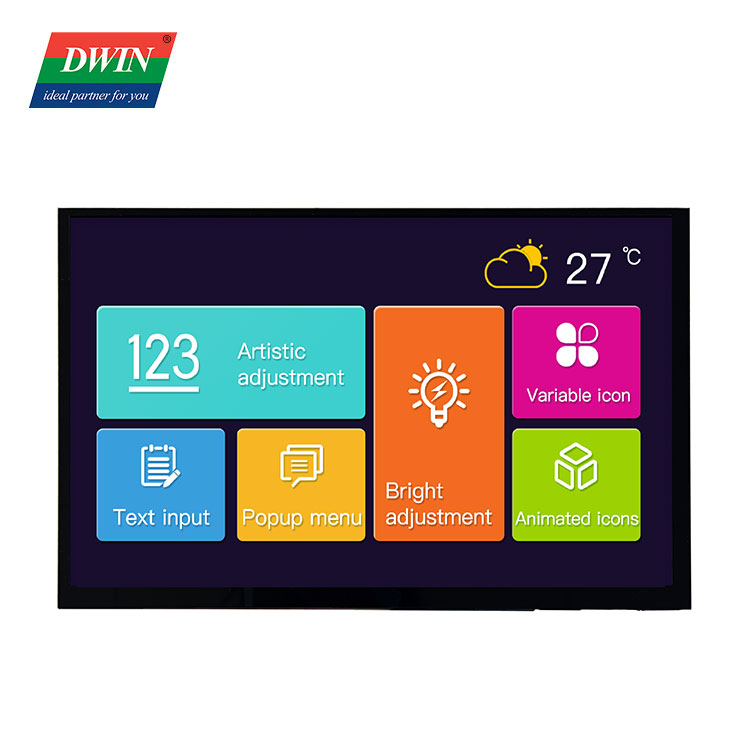صفحه نمایش 10.1 اینچی 1280x800 پیکسل IPS 300nit HDMI صفحه نمایش Raspberry pi لمسی خازنی پوشش شیشه ای مقاوم بدون راننده مدل: HDW101_004L