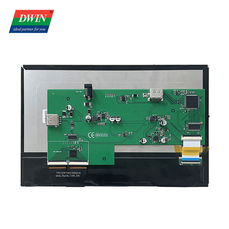 10.1 Inch 1280x800 pixel IPS 300nit HDMI Display Raspberry pi display Capacitive touch Toughened Glass Cover Driver ...