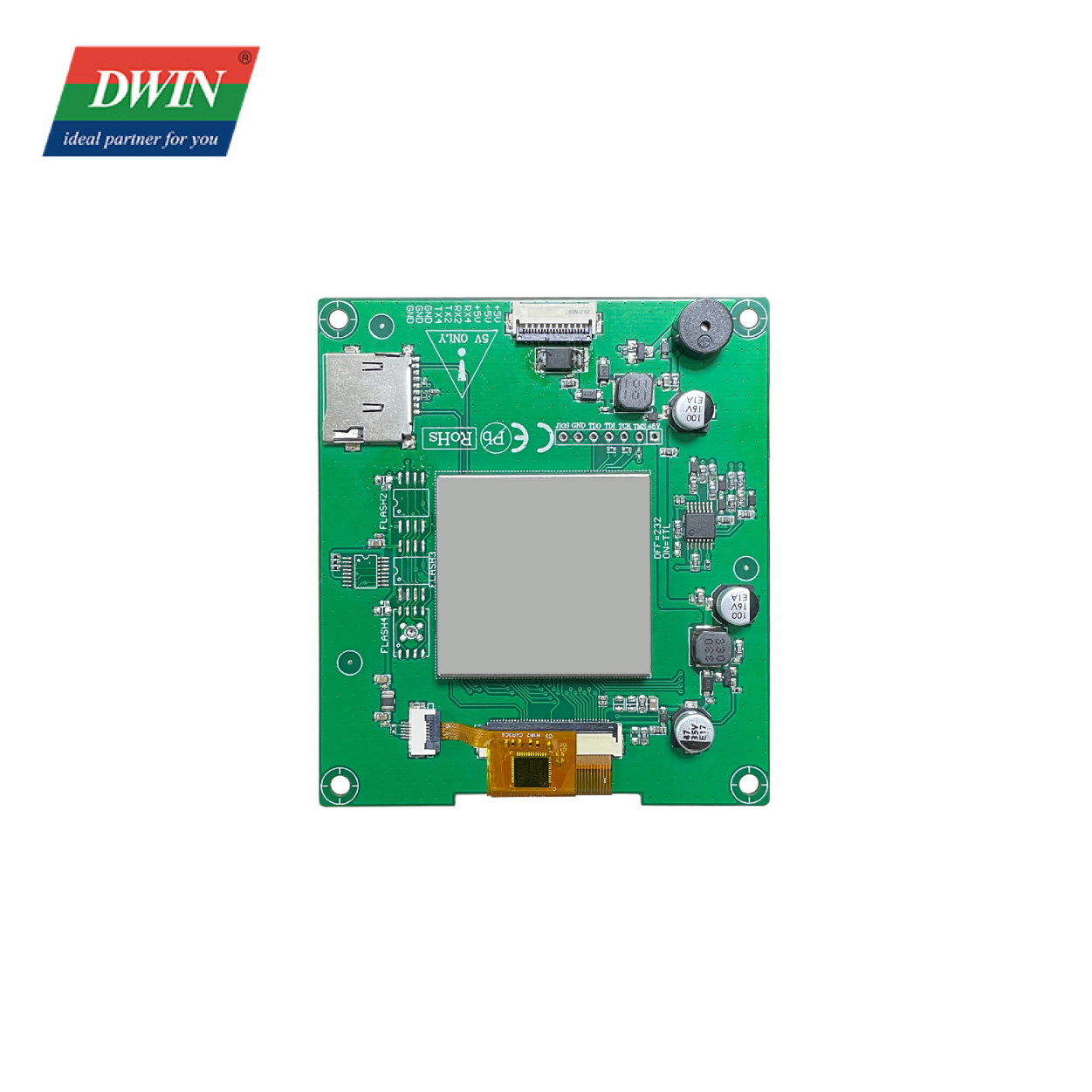 2.1 Modfedd Cylchlythyr Smart LCD DMG48480C021_03W (Gradd Fasnachol)