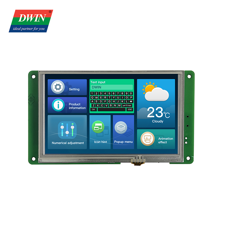 5,0 inch IPS-scherm Smart HMI DMG80480K050_03W (medische kwaliteit)