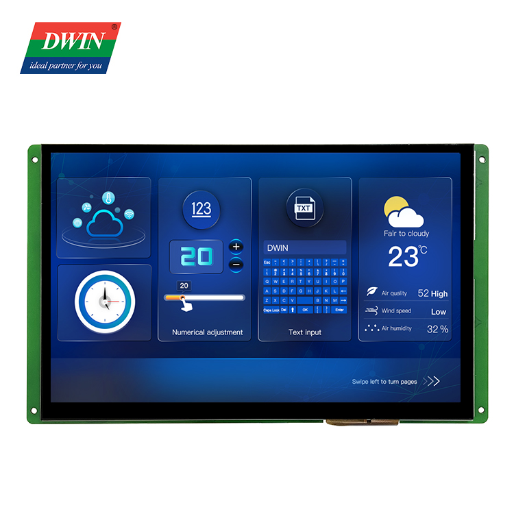 شاشة DWIN مقاس 10.1 بوصة T5L من الدرجة الطبية<br/>  DMG12800K101_03W (الدرجة الطبية)