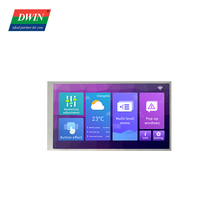  Panel Sentuh HMI LCD Cerdas INCELL 5 Inci<br/>  DMG12720T050_06WTC (Kelas Industri)