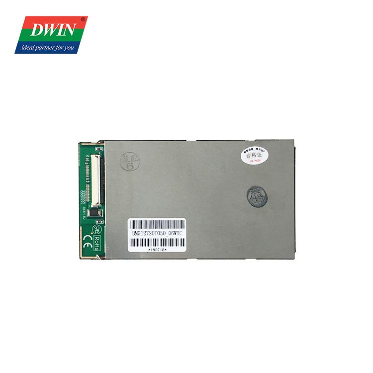 5-palcový dotykový panel INCELL Smart LCD HMI DMG12720T050_06WTC (priemyselná trieda)