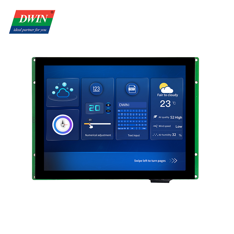 8 inch IPS industrieel touchscreen DMG10768T080-01W (industriële kwaliteit)