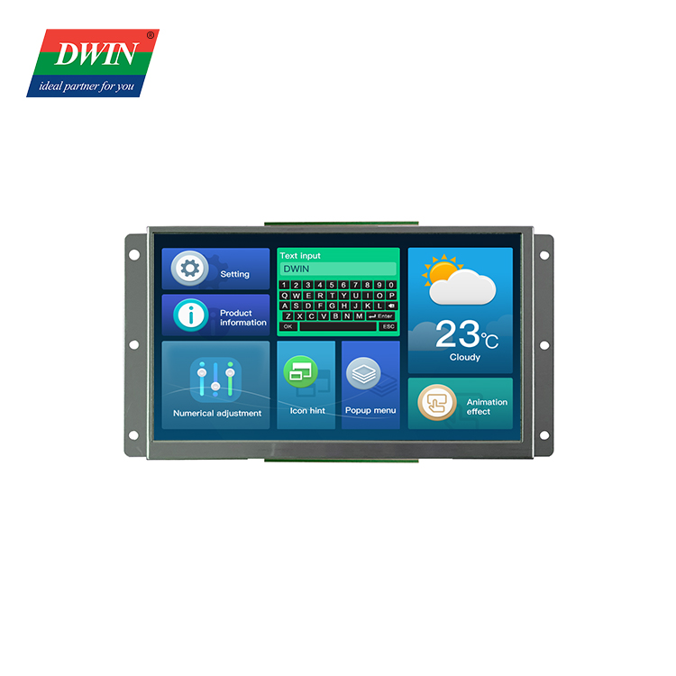 7 นิ้ว 16.7M สี HMI TFT LCD แผง DMG80480Y070_01N (เกรดความงาม)