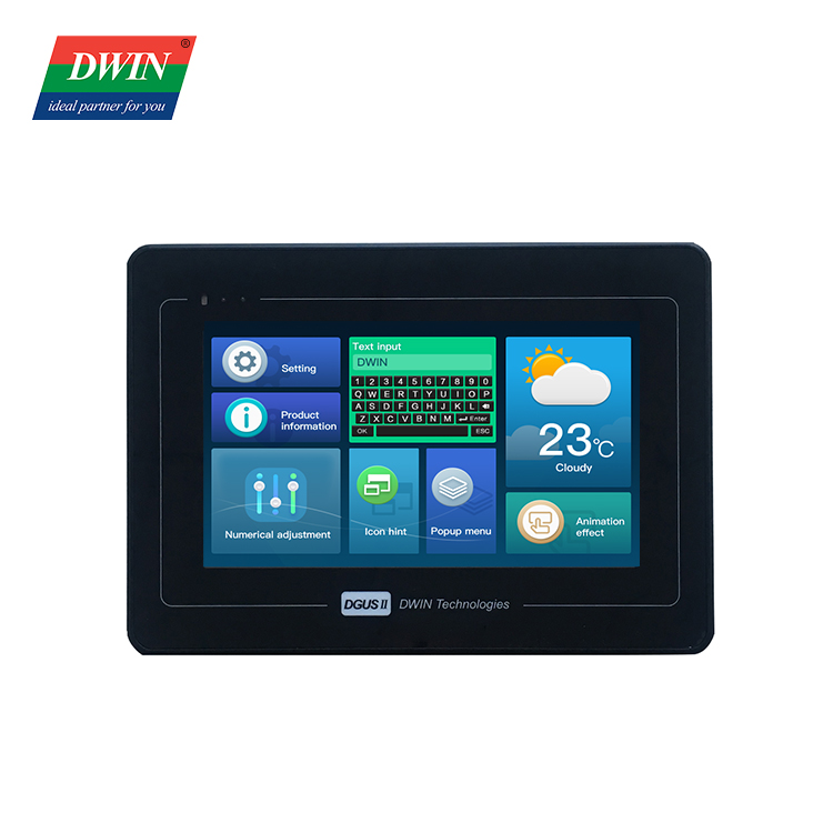 Intelligent LCD-scherm van 7 inch met Shell DMG80480T070_15WTR (industriële kwaliteit)