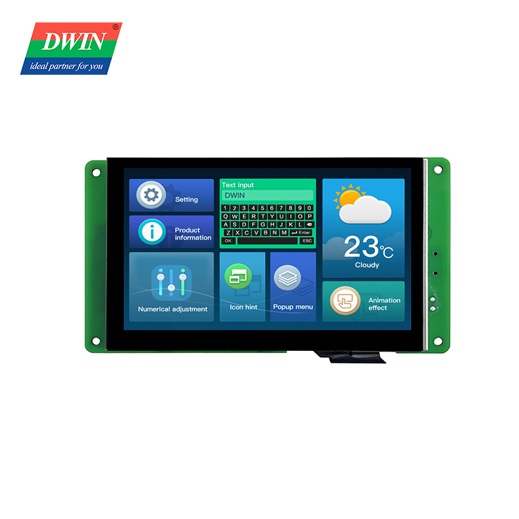 5.0 ئىنچىكە HMI TFT LCD مودېلى: DMG80480T050_09W (سانائەت دەرىجىسى)