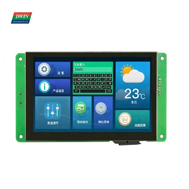 5 นิ้ว HMI Smart LCD รุ่น: DMG80480C050_04W (เกรดเชิงพาณิชย์)