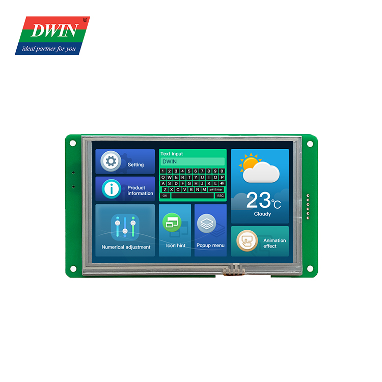 5 इन्च HMI LCD मोड्युल मोडेल: DMG80480C050_03W (वाणिज्यिक ग्रेड)