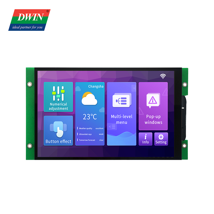 Modelo de módulo LCD HMI de 8 polegadas: DMG12800C080_03W (grau comercial)