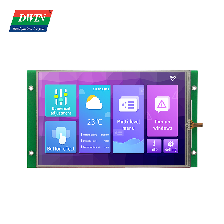8 Inch HMI LCD Modul Model: DMG12800C080_03W(Komersial kelas)