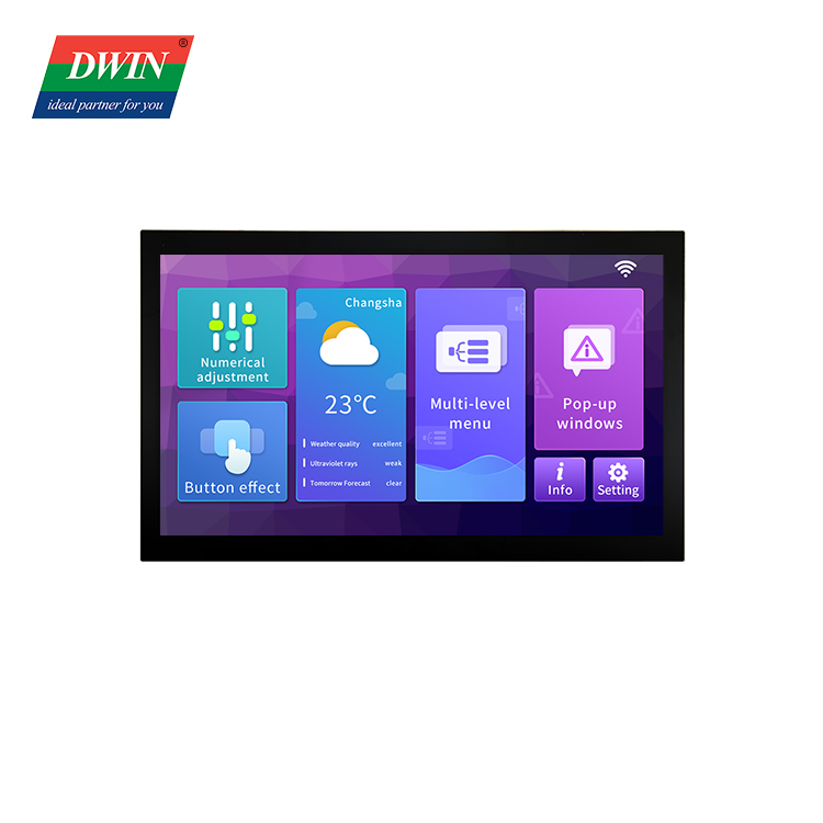 10,1 Zoll IPS 200nit 1024*600 Raspberry Pi-Display, kapazitive Touch-Abdeckung aus gehärtetem Glas, treiberfreies HDMI-Panel, Modell: HDW101_001L