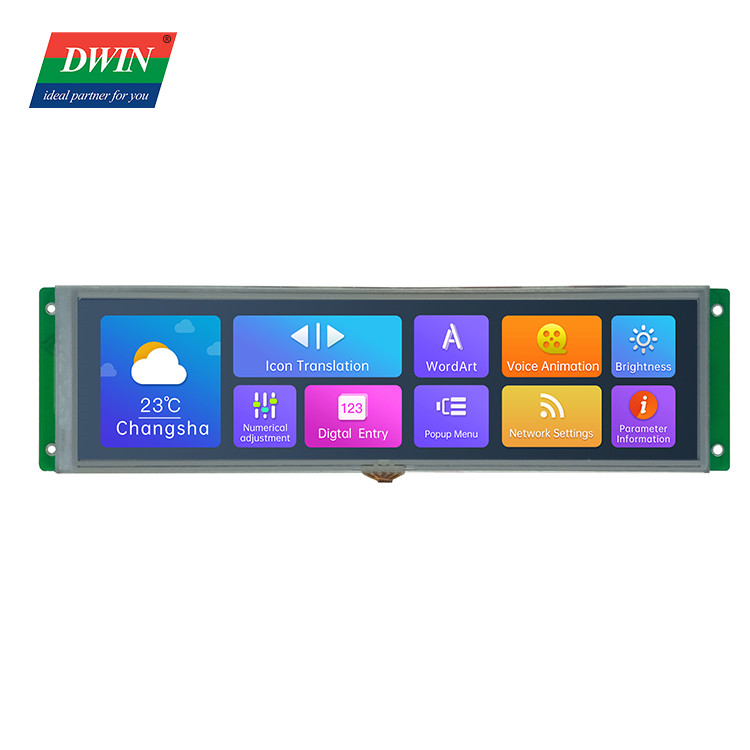 8.88 Inch Bar UART LCD Display DMG19480T088-01W (Industrial Grade)