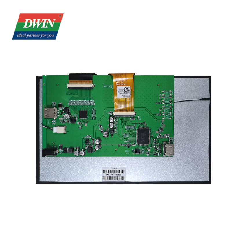 10.1 ນິ້ວ 1024*RGB*600 IPS 500nit Raspberry Pi Display Capacitive Touch HDMI ຈໍສະແດງຜົນ Model: HDW101_001LZ08