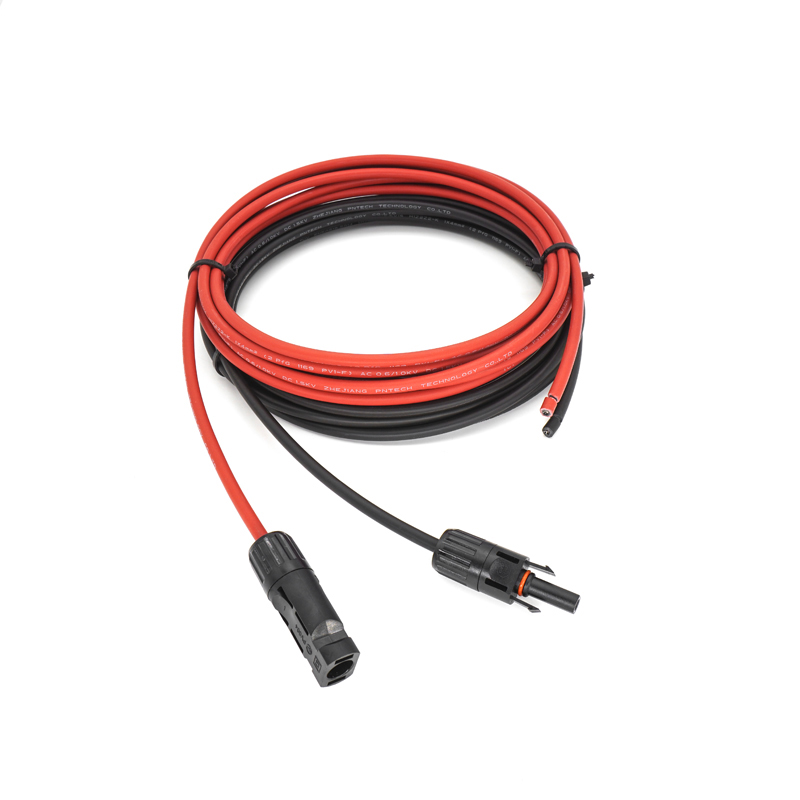 Single end extension cables with connector 1000V 1500V