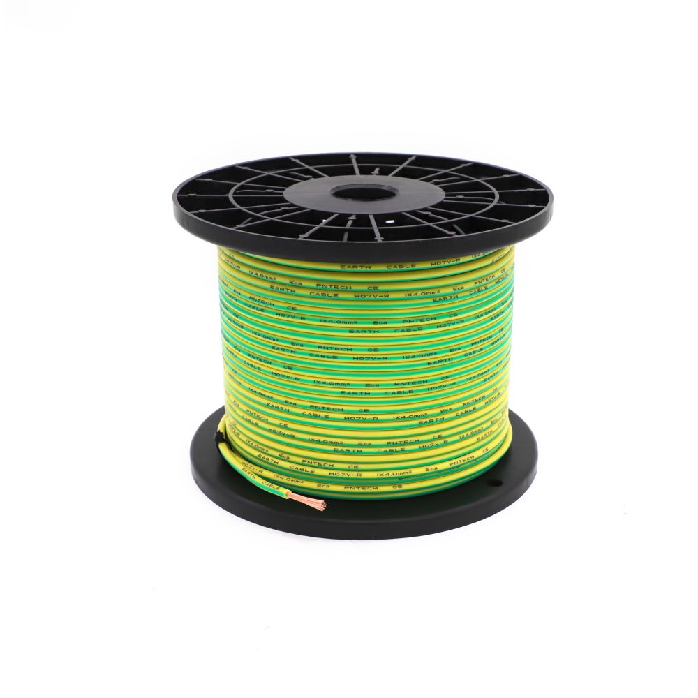 H07V-R photovoltaic 1×4mm²  yellow-green grounding wire