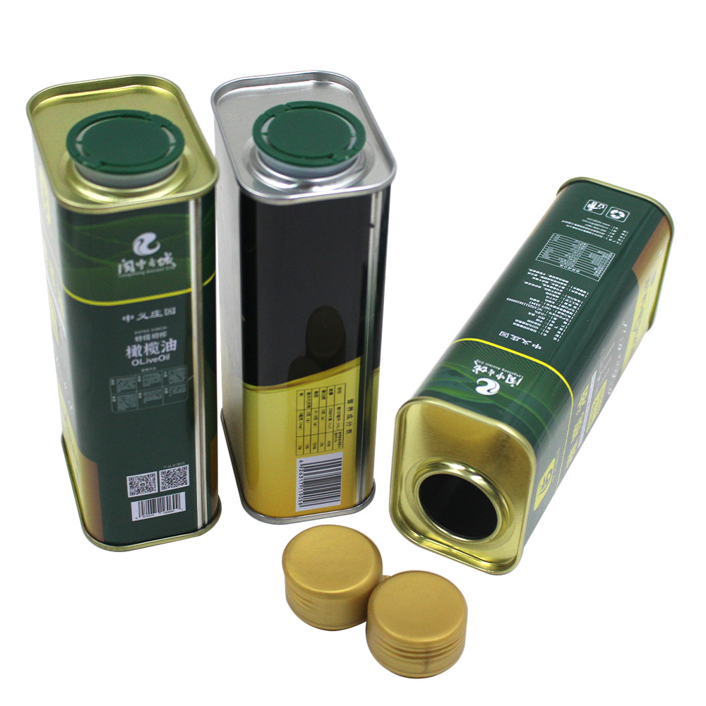 Custom Printed 500ml Food Grade Tin Can for Olive Oil