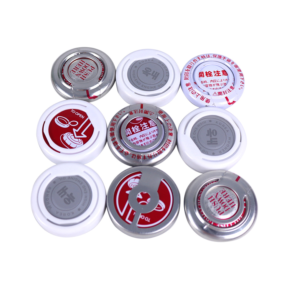32mm 42mm 60mm Tinplate Metal  Oil Pressure Cap for Tin Can