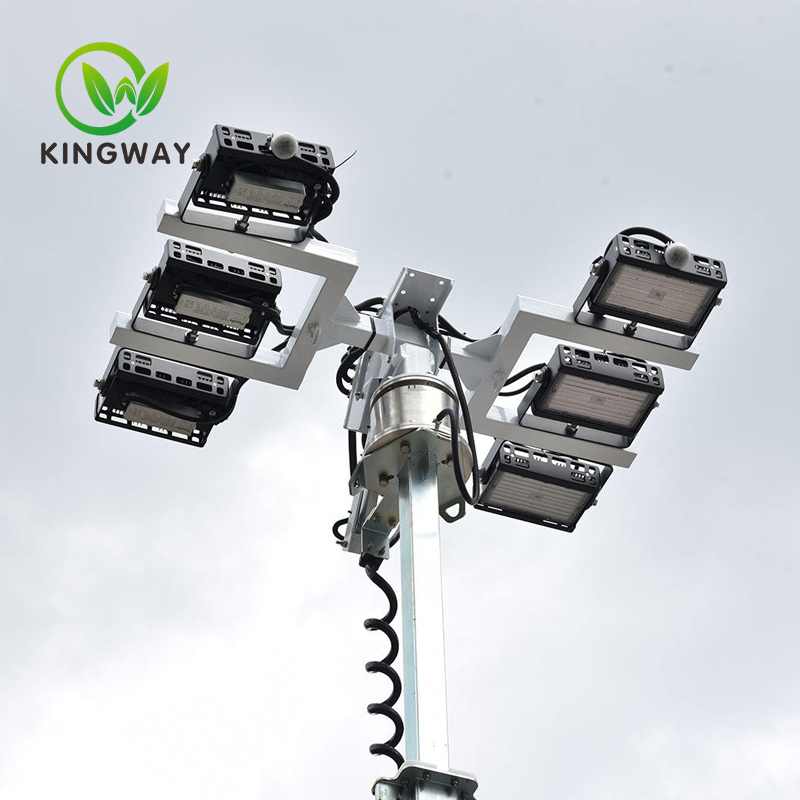 High-End Hydraulic Lifting System Solar Light Tower With 360 Degree Rotation (4)hc6