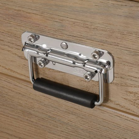 Stainless steel surface mounted handle for case M212SS (2)btk