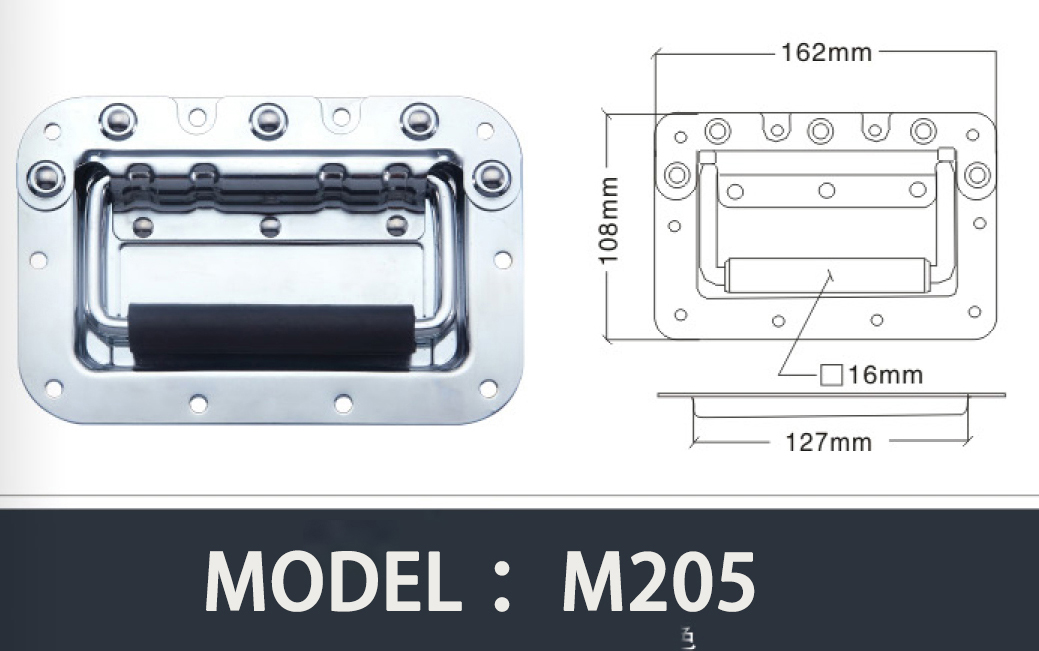 Flight case hardware M205 (4)xij