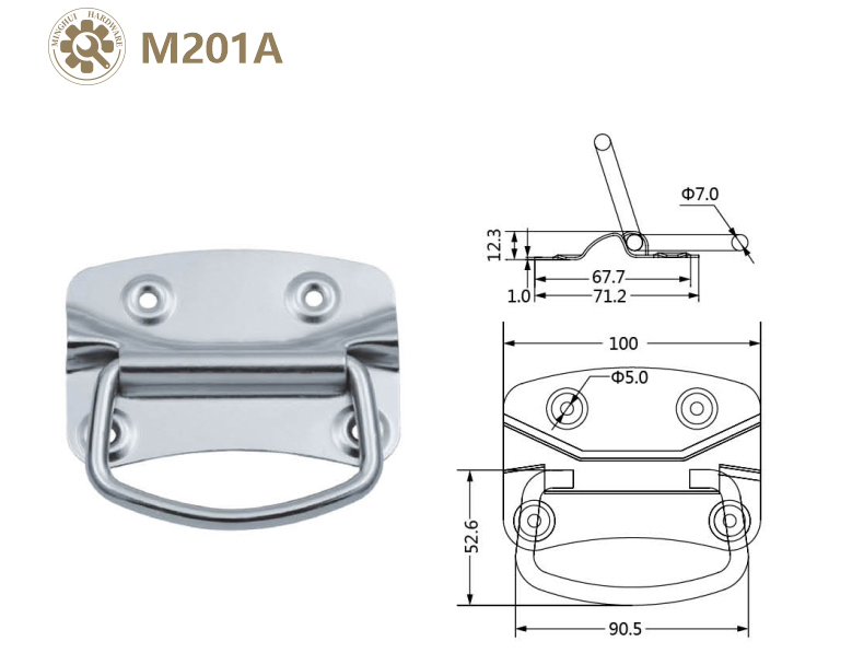 Metal case handle M201Arz5