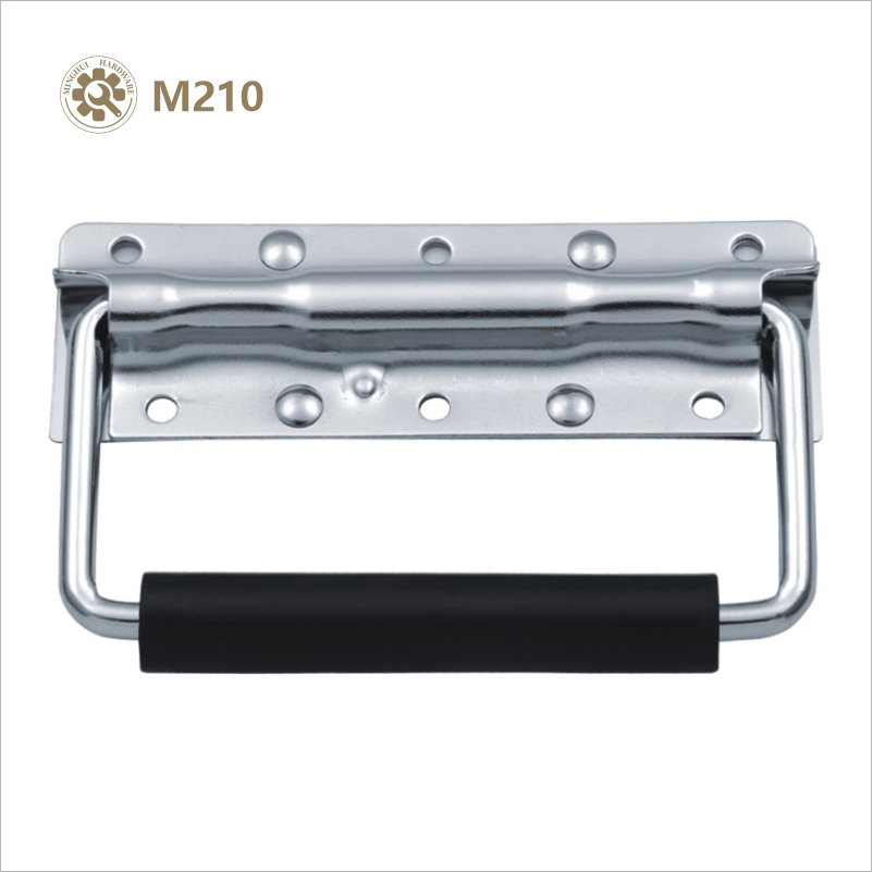 124MM surface mounted handle with spring chrome