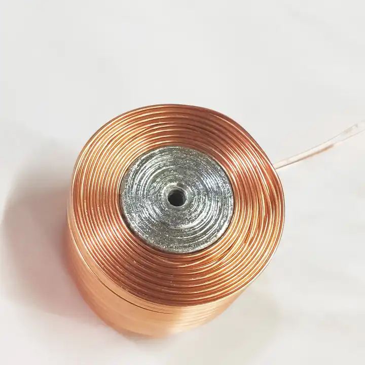 Bobina de levitação de bobinas de enrolamento de ar com núcleo magnético