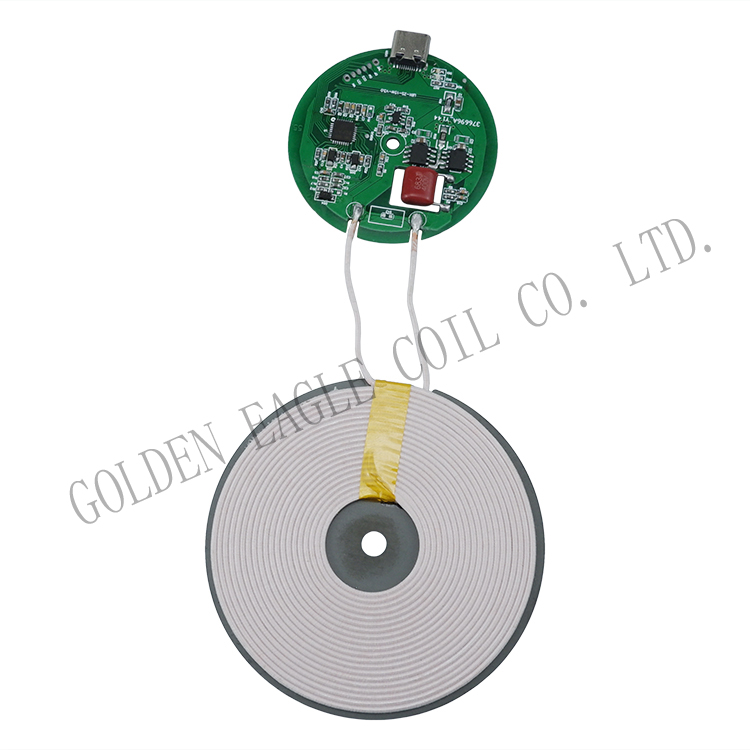 0.8MM Wire Winding Wireless Charger Module Coil Winding and PCBA Board Assembly