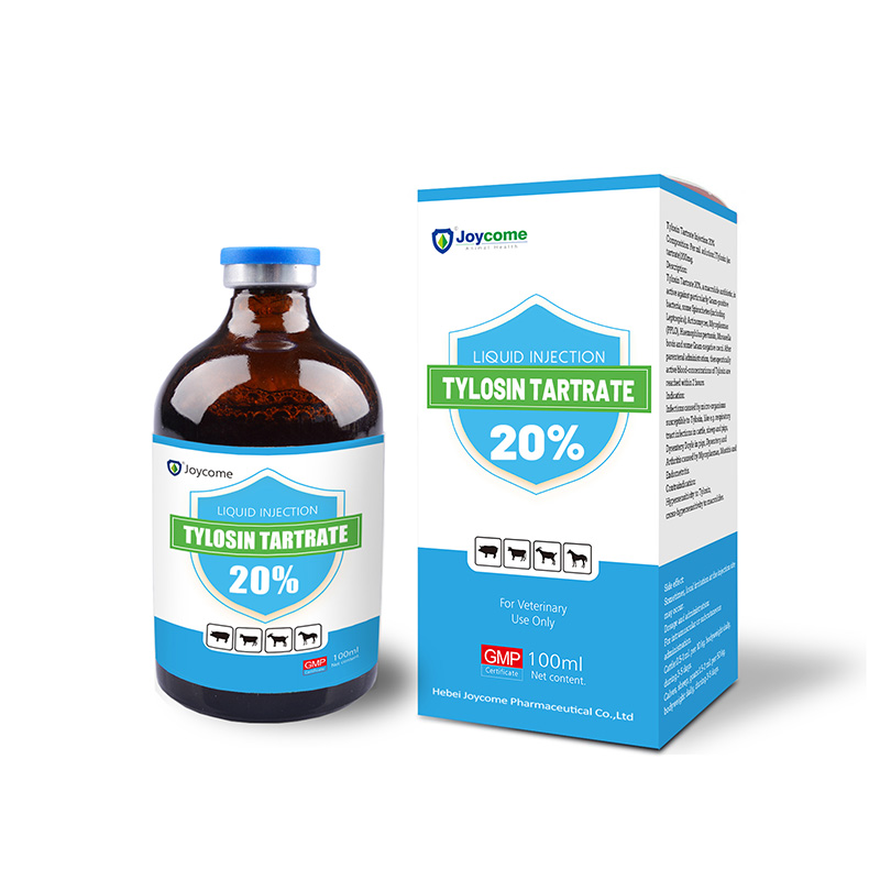 Injeção de tartarato de tilosina 20%
