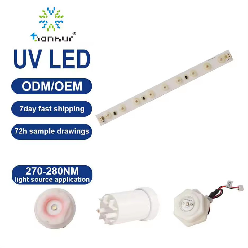 Tianhui 275nm UVC LED Light Strip Air Conditioner Air Purifier Sterilization 270~280nm High Power UV LED