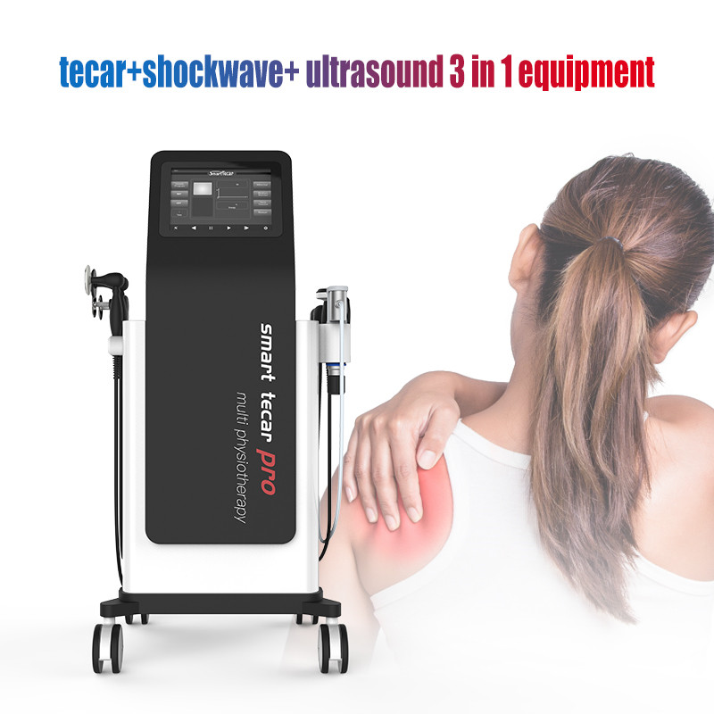 Vertical Dual tecar ESWT Physical Therapy Pain Relief ED Treatment Shock Wave Equipment Erectile Dysfunction Shockwave Device