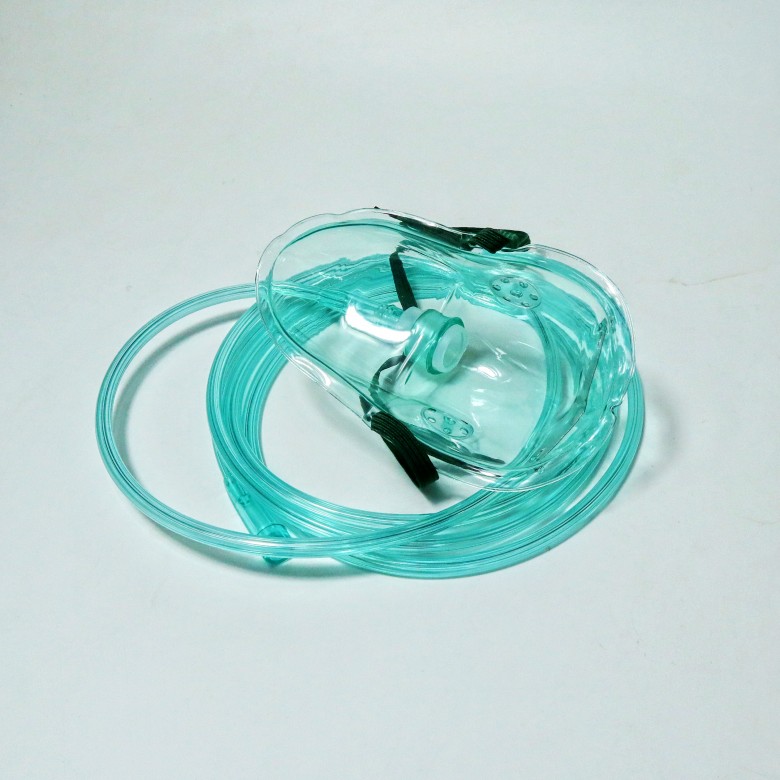 Oxygen Face Mask Adult: With 6.6' Tube & Adjust...