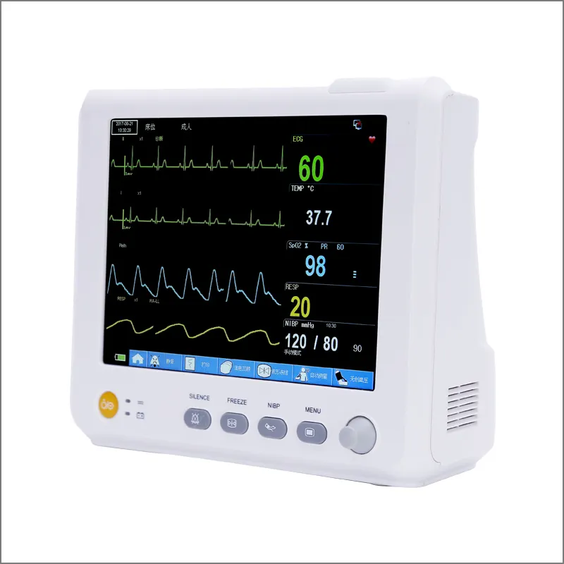 Monitor de paciente neonatal médico de 7 parámetros M8 de 8 pulgadas con monitor multipara Etco2 para sala de operaciones, cabecera de Icu