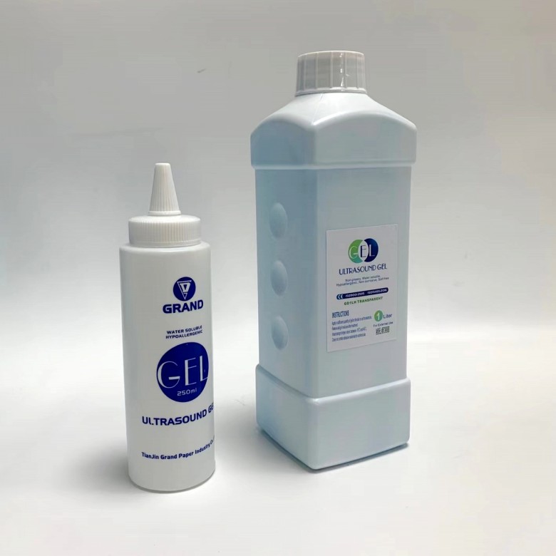 nuova confezione da 1 litro agente di accoppiamento gel per ultrasuoni colore trasparente e blu