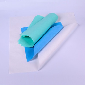 Papel de embrulho médico de tamanho personalizado azul/verde/branco Papel crepom esterilizado