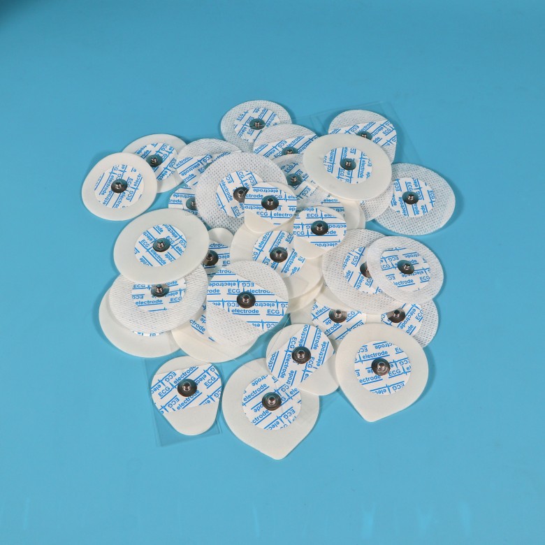 Almohadillas de electrodos de ecg de espuma de PE y no tejidas