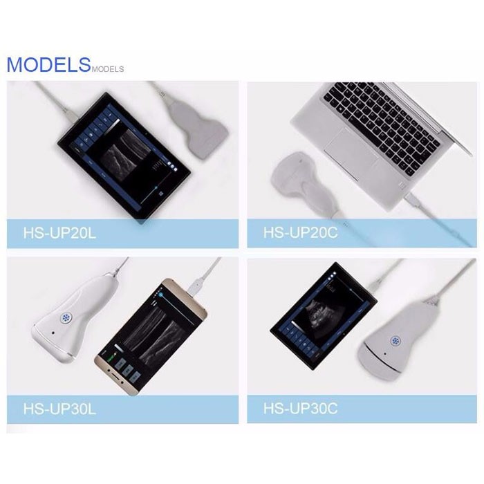 Ultrasound USB Pegang Tangan Digital Untuk Peralatan Ultrasonik Telefon Pintar PC