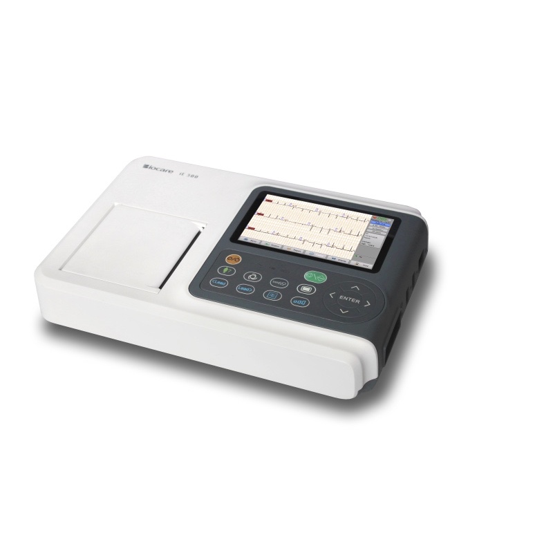 Mesin Portabel Elektrokardiogram Digital Kertas EKG Biocare Untuk IE300 Tiga Saluran