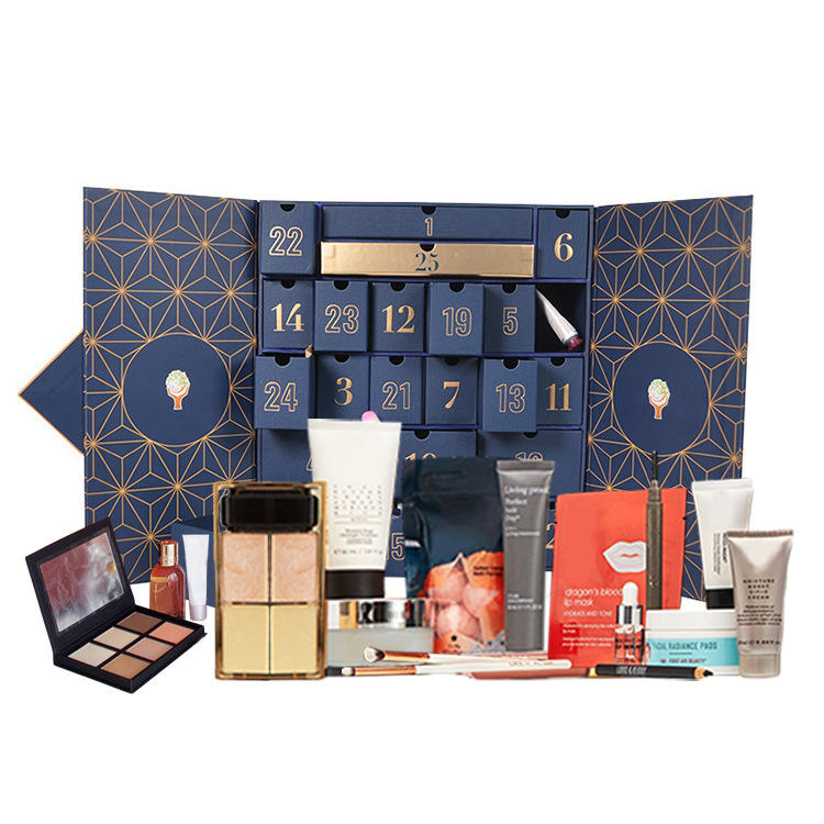 Countdown Christmas Advent Calendar BoxGift Beauty Cosmetic Packaging Cardboard Paper (6)4ru