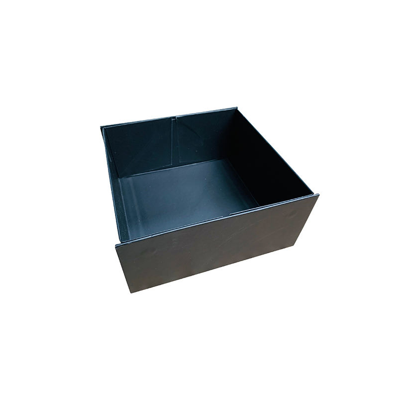 Custom paper boxesHigh Quality Foldable Flat Folding Large Matte Black Gift Paper Box With Ribbon (5)4do