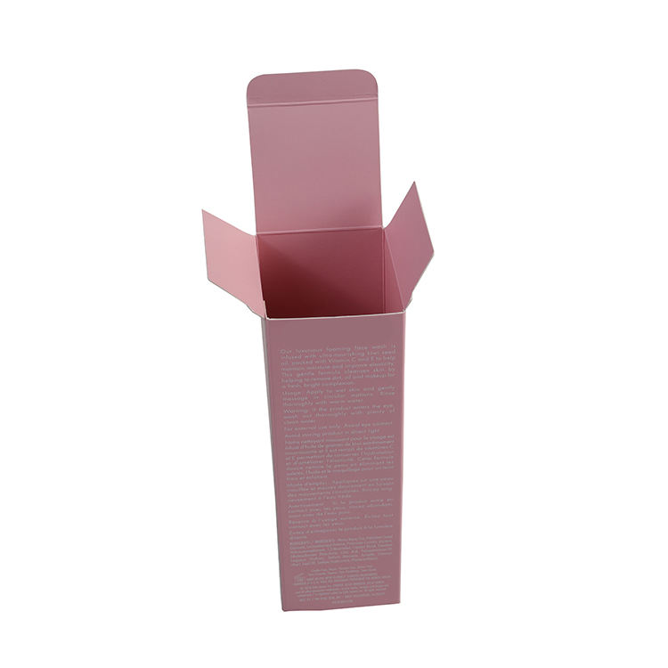 Custom paper boxesPink Cardboard Cosmetics Box Packaging Gift packing box (5)86y