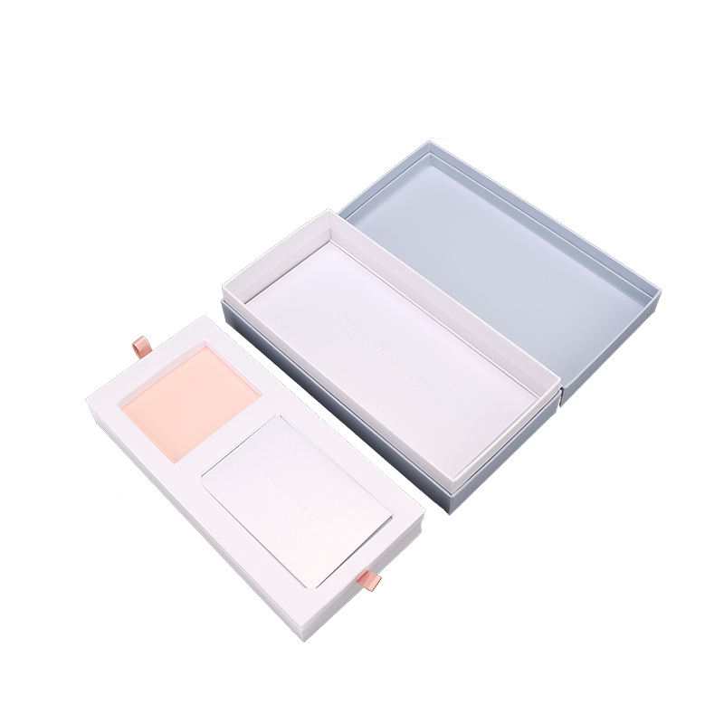 White Gloss matt Paper Cosmetic Gift Packaging Box_006my1